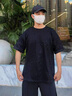 滿天星冰絲短袖t恤男夏季2025新款美式潮牌寬松男生體恤半袖衣服 黑色TZ03 XL 曬單實(shí)拍圖