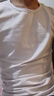 簡(jiǎn)束 短袖T恤男純色棉質(zhì)t恤夏季休閑運(yùn)動(dòng)緊身t恤男圓領(lǐng)修身打底汗衫潮 黑色+白色（兩件裝） M （55kg左右） 曬單實(shí)拍圖