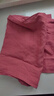 無(wú)印良品（MUJI）女式 麻 寬版褲  褲子女款早秋款寬松休閑褲 女裝 BE1SKC4A 煙熏粉色 XL （165/74A） 曬單實(shí)拍圖