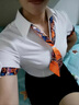 予瑾 酒店賓館前臺收銀夏季服裝空姐制服美容師工作服員短袖襯衫OL職業(yè)裝女襯衣 白色短袖襯衫 L 曬單實拍圖