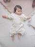 優(yōu)奇斷碼撿漏  女寶寶夏裝嬰兒衣服夏季薄款短袖連體衣純棉紗布荷葉邊 淺綠 80cm 曬單實(shí)拍圖
