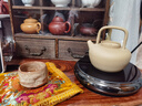 德茗堂【2025新品】鼓韻電陶爐茶爐圍爐煮茶爐燒水泡茶家用迷你小型大功率1300W 薄室內(nèi)辦公電熱爐煮茶器 【鼓韻】單爐+璃潤蒸煮玻璃壺+6杯 曬單實(shí)拍圖