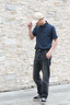 EMPORIO ARMANI/阿瑪尼官方旗艦EA7/男三?？圻\(yùn)動翻領(lǐng)短袖Polo衫七夕 【三?？邸坎厮{(lán)色-UB102 L  (推薦：150-165斤) 曬單實拍圖
