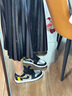 耐克（NIKE）Air Jordan 1 Low AJ1女款白粉莓果粉輕便舒適低幫休閑運動籃球鞋 DA5551-001黑銀 36.5 曬單實拍圖