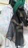 恒源祥真絲絲巾女長(zhǎng)款高檔桑蠶絲圍巾新春秋民族風(fēng)披肩時(shí)尚網(wǎng)紅撞色紗巾 綠色拼黑色 曬單實(shí)拍圖