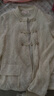 EP雅瑩女裝 小立領(lǐng)盤(pán)扣國風(fēng)提花剪花壓褶短外套 商場(chǎng)同款1282A 白色 M 曬單實(shí)拍圖