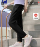 FILA 斐樂(lè)官方女裝針織長(zhǎng)褲2025夏季新款基礎(chǔ)防曬健身運(yùn)動(dòng)直口褲 深黑-BK 2XL 180/78A/XXL 曬單實(shí)拍圖