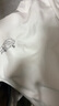 Olrain歐芮兒長(cháng)袖T恤女秋冬新款寬松趣味水印上衣打底衫女 白色 M 曬單實(shí)拍圖