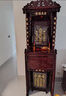 全實(shí)木財神爺供桌佛龕立柜神臺新中式財神柜供臺家用神龕柜 185*68*55紅棕色 曬單實(shí)拍圖
