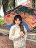 知傘全自動晴雨兩用折疊傘防紫外線遮陽小巧便攜防曬太陽傘小巧高級感 五折8k月下玫瑰-銀膠 （超輕迷你 曬單實拍圖