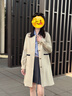 塔馳密司英倫風(fēng)含棉外套女春季新款休閑卡其色風(fēng)衣 卡其色 【付款后7天內發(fā)貨】 S 曬單實(shí)拍圖