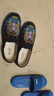布舍元布鞋中國風(fēng)臉譜刺繡休閑單鞋老北京布鞋男11x-9011xin 黑色 44  曬單實(shí)拍圖