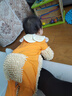 G. DUCKKIDS小黃鴨嬰兒爬行服寶寶拖地爬爬服兒童連體衣服春秋裝懶人擦地薄款 桔色包手包腳  薄 春秋 80cm 17斤以下 曬單實拍圖