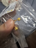 周六福（ZLF）  黃金耳飾女款足金999圓球磨砂彎勾耳釘女 計價 1.57g 曬單實拍圖