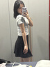 DALEY MODE甜美小眾復古碎花半身裙女夏季黑色高腰A字裙子春秋新款顯瘦短裙 碎花半身裙 常規 S 曬單實(shí)拍圖
