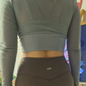 ACKDCS高顏值瑜伽服上衣女秋季新款帶胸墊運動(dòng)網(wǎng)球防震長(cháng)袖普拉提健身服 曬單實(shí)拍圖