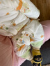 貝瑞加（Babyprints）嬰兒連體衣夾棉保暖童裝男女寶寶加厚對開(kāi)哈衣家居內衣 小鴨73 曬單實(shí)拍圖