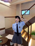 伊琦蕾（YIQILEI）灰色百褶裙短裙女2025新款春夏季韓版小個子高腰顯瘦a字半身裙子 灰色【帶安全褲】 L 建議103--115斤 曬單實拍圖