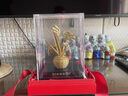 慕芳閣（MONFONGO）金箔水稻稻谷辦公室桌面裝飾擺件家居客廳開業(yè)大吉禮物喬遷禮品 水到渠成-豐（高22厘米） 曬單實拍圖