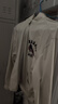 馬登工裝 美式復古刺繡教練夾克男秋純棉翻領(lǐng)休閑外套vintage廓形上衣 米杏色 M 曬單實(shí)拍圖