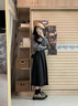 FSHE2025早春新款黑色長(cháng)袖連衣裙子女秋季小個(gè)子穿搭秋季套裝女 【衛衣罩衫+連衣裙】【過(guò)新年戰 L 60kg/L 曬單實(shí)拍圖