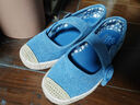 斯凱奇（Skechers）女鞋小香風(fēng)漁夫鞋舒適透氣蕾絲淺口平底單鞋114044 海軍藍色/NVY 37.5 曬單實(shí)拍圖