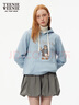 Teenie Weenie小熊加絨衛(wèi)衣女秋冬學(xué)院風(fēng)休閑索羅娜連帽衛(wèi)衣套頭衫 淺藍(lán)色 M (165) 曬單實(shí)拍圖