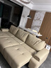 顧家家居（KUKA）勞倫斯電動(dòng)沙發(fā)床頭層牛皮沙發(fā)客廳6330卡其色三人位三電動(dòng)3.2m 曬單實(shí)拍圖