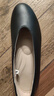 無(wú)印良品（MUJI）女式不易疲勞皮革深口平底鞋（女士）25年春季EJA08A5S 黑色 23 cm/36碼 曬單實(shí)拍圖