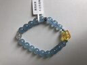 鵲惜花海藍寶石手鏈水晶托帕石手串瑪瑙玉石首飾送女友老婆閨蜜禮物飾品 海藍寶石水晶手鏈 標準尺寸（可聯(lián)系客服定制） 曬單實(shí)拍圖