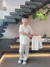 G.duck男童冰絲睡衣三件套夏季2025新款兒童短袖長(cháng)褲家居服青少年空調服 248015熊貓款【三件套】 150 cm 曬單實(shí)拍圖