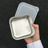 博曼斯316不銹鋼分裝盒多功能定量冷凍保鮮盒減脂餐食品級(jí)可微波小飯盒 316鋼密封方盒【1個(gè)裝】 曬單實(shí)拍圖