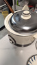 安博爾電飯鍋家用3-6L老式電飯煲小型陶瓷釉不粘鍋內(nèi)膽帶蒸籠煮飯鍋新款 陶瓷油內(nèi)膽+加高蒸籠+2-4人用 3L 曬單實(shí)拍圖
