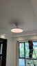 雷士（NVC）LED吸頂燈補貼智能調(diào)光燈具簡約奶油風客廳臥室燈燈飾 悠然 IP40高顯-三室兩廳帶風扇 曬單實拍圖