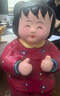 紅泥坊天津泥人張彩塑 夢(mèng)娃娃 可愛(ài)泥塑娃娃擺件商務(wù)禮品家居裝飾擺件  蹲著(zhù)的夢(mèng)娃娃 曬單實(shí)拍圖
