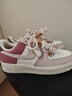 耐克NIKE女休閑板鞋空軍一號 AIR FORCE 1運動(dòng)鞋IB8874-111粉白37.5 曬單實(shí)拍圖