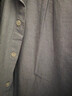 與狼共舞【純棉&吸汗透氣】春季簡(jiǎn)約立領(lǐng)百搭男士薄長(cháng)袖襯衫 015深灰 175  曬單實(shí)拍圖