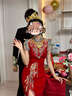 枝己新中式訂婚旗袍敬酒服新娘2025新款結(jié)婚出門服 DF018 S 曬單實拍圖