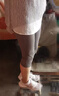 愛(ài)暇步春夏季瑜伽服褲女七分褲薄款緊身健身褲跑步運動(dòng)短褲網(wǎng)紗透氣速干 古木灰/網(wǎng)紗/薄款7分褲 X7131J L 曬單實(shí)拍圖