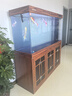 閩江大型新中式客廳家用落地魚(yú)缸水族箱辦公室招財免換水底濾龍魚(yú)缸 【1代】紅木色 【4代精英款】150長(cháng)*45寬*153高送豪華套餐 曬單實(shí)拍圖