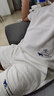 DIDGERIDOO官方潮牌短袖套裝男女款美式休閑寬松純棉T恤短褲兩件套情侶套裝 白色短袖+藍(lán)色短褲（NE12） XL（建議150-170斤） 曬單實(shí)拍圖