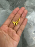 周六福（ZLF）  黃金套鏈女款足金999甜酷少女系列蝴蝶結(jié)鏈墜 計價 40+5cm尾鏈 - 3.49g 曬單實(shí)拍圖