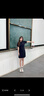 FILA 斐樂(lè)官方女裝連衣裙2025夏新款網(wǎng)球運(yùn)動(dòng)簡(jiǎn)約基礎(chǔ)翻領(lǐng)修身連身裙 RD寶藍(lán)-NV L 170/88A/L 曬單實(shí)拍圖
