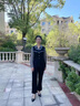 俞兆林（YUZHAOLIN）媽媽秋裝洋氣套裝闊太太襯衫中老年女裝長袖雪紡上衣春秋款兩件套 咖啡色 XL_建議100-115斤 曬單實拍圖
