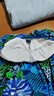 苾美 術(shù)后義乳假乳使用的連體游泳衣女連體保守顯瘦遮肚溫泉 藍色 XXL 曬單實(shí)拍圖