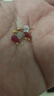 若華（RUOHUA）又靈 4-5mm刻面鴿血紅寶石耳環(huán)女 彩寶耳飾七夕禮物 曬單實(shí)拍圖