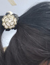 BARY REEF時尚玫瑰花大腸發(fā)圈女皮筋扎頭馬尾頭繩網(wǎng)紅新款扎丸子頭發(fā)飾 珍珠花朵大腸發(fā)圈2個 曬單實拍圖