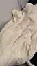 費(fèi)雪（Fisher-Price）美國(guó)費(fèi)雪孕婦連衣裙夏季新款裙子夏裝長(zhǎng)裙上衣孕婦裙女純棉孕婦裝 米白色連衣裙+膚色安全褲 M【110-125斤適穿】 曬單實(shí)拍圖