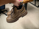 公牛世家馬丁靴男冬季新款英倫風(fēng)中高幫鞋子男款戶(hù)外休閑男士工裝靴子 曬單實(shí)拍圖