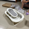 iuu嬰兒洗澡盆兒童浴盆大號寶寶可折疊可坐可躺浴架臉盆套餐 【北歐灰】浴盆+可調(diào)節(jié)浴架+臉盆 材質(zhì)：食品級PP原料，無添加回料 曬單實(shí)拍圖